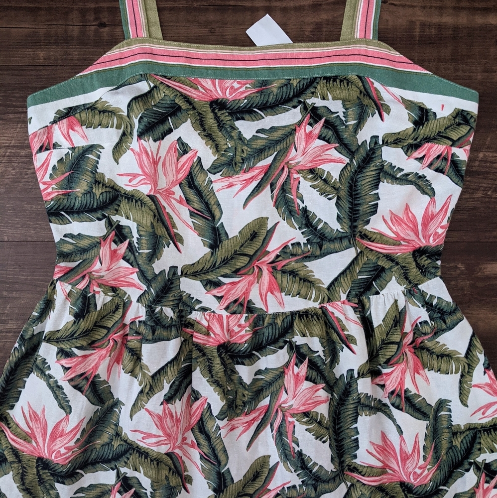 NWT Loft Tropical Maxi Dress - Picture 5 of 8